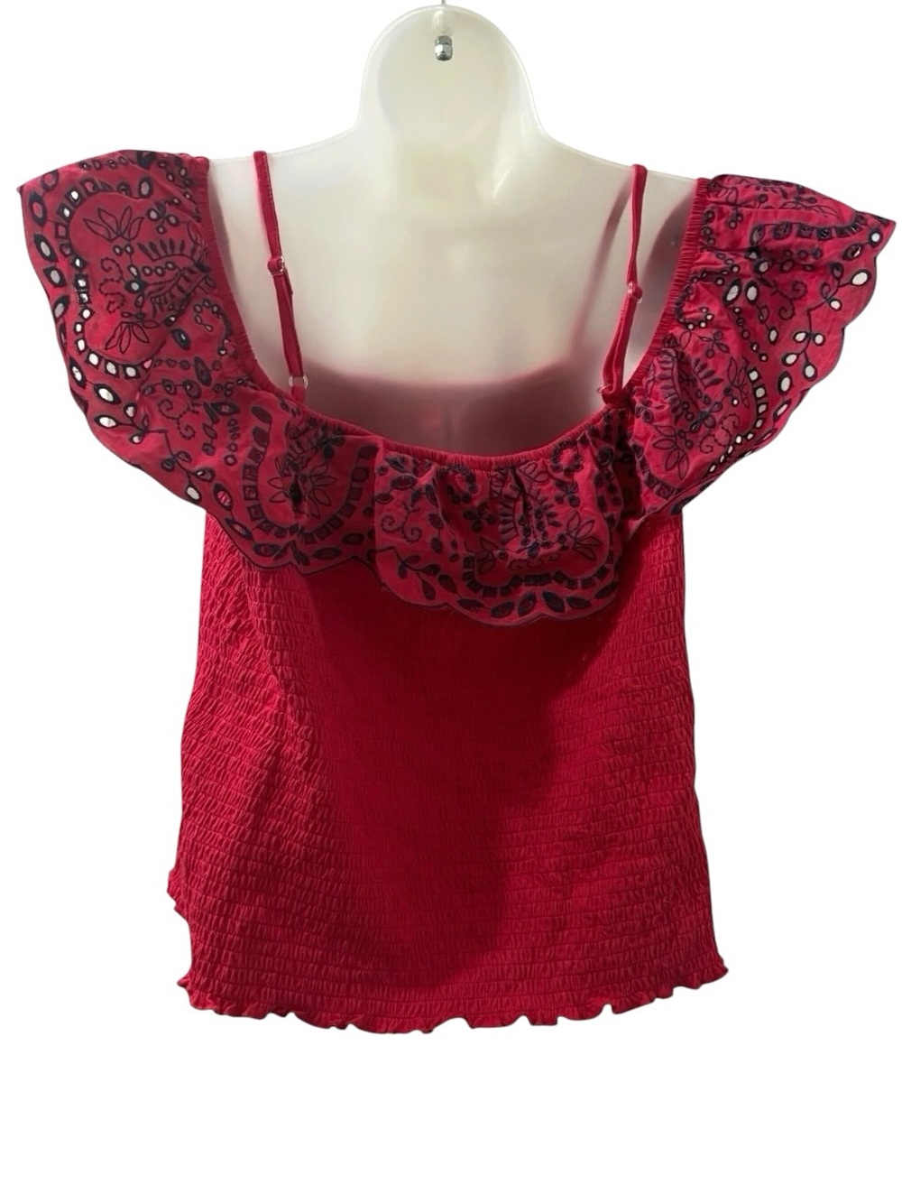 Paper Tee Embroidered Ruffle Camisole - Picture 2 of 9